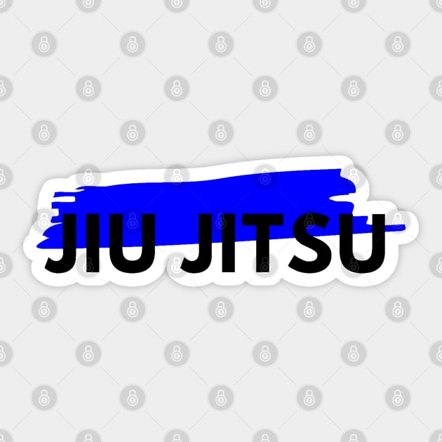 BJJ Brazilian Jiu Jitsu Blue Belt Sticker by HootVault